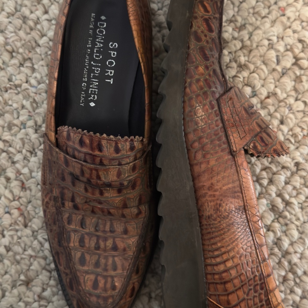 Donald Pliner Brown Loafers